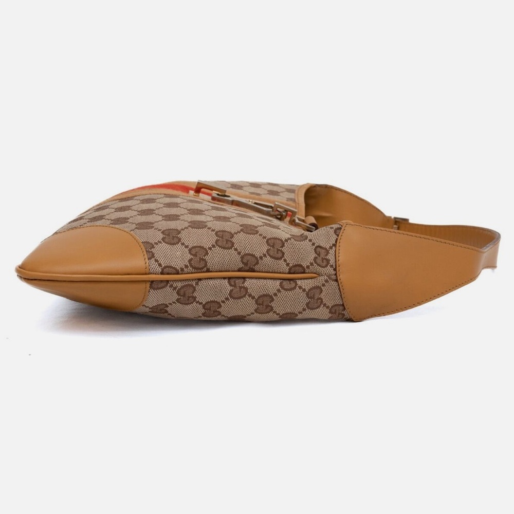 GUCCI Jackie Sherry Line GG Canvas Shoulder Bag Beige Red - Picture 8 of 11